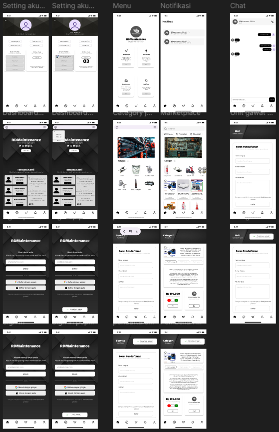 UI/UX Startup RDMAINTENANCE